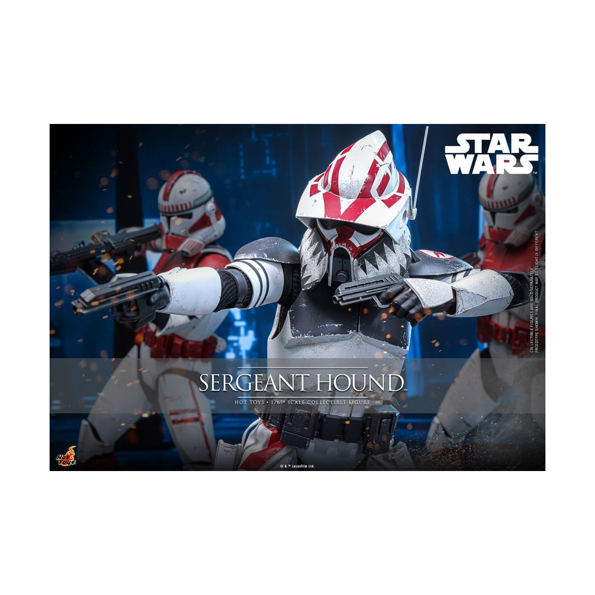 Hot Toys Star Wars - Sergente Hound - The Clone Wars 1/6