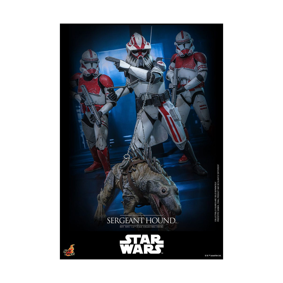 Hot Toys Star Wars - Sergente Hound - The Clone Wars 1/6