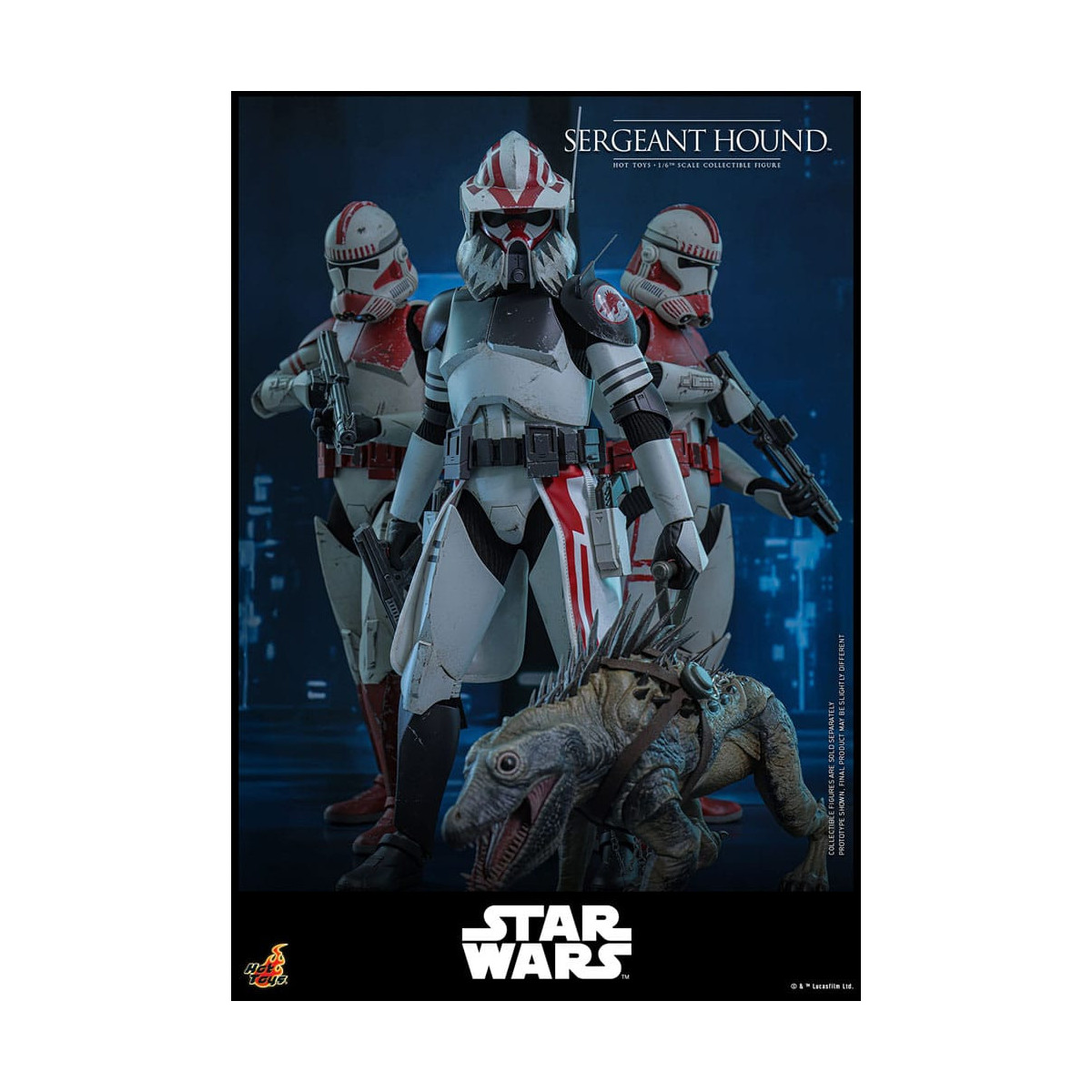 Hot Toys Star Wars - Sergente Hound - The Clone Wars 1/6
