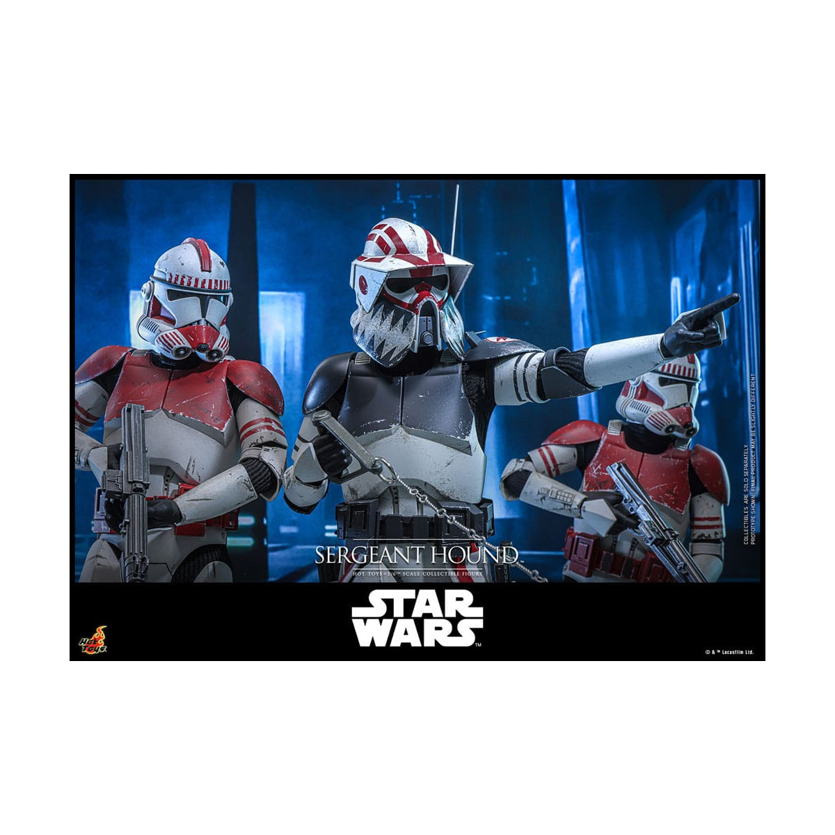 Hot Toys Star Wars - Sergente Hound - The Clone Wars 1/6
