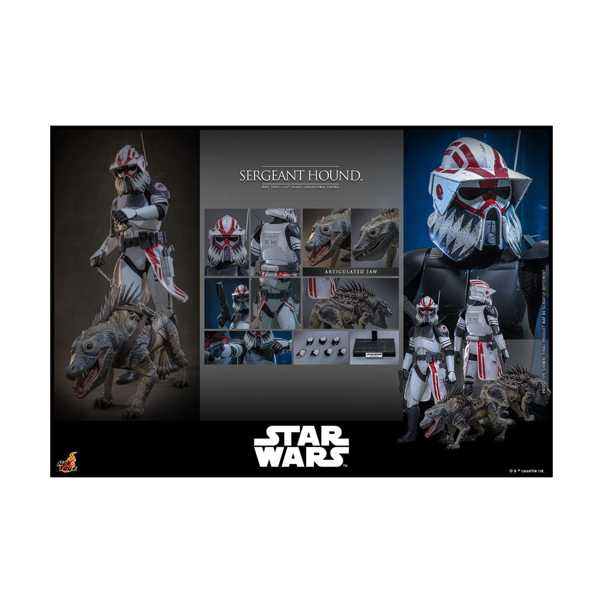 Hot Toys Star Wars - Sergente Hound - The Clone Wars 1/6