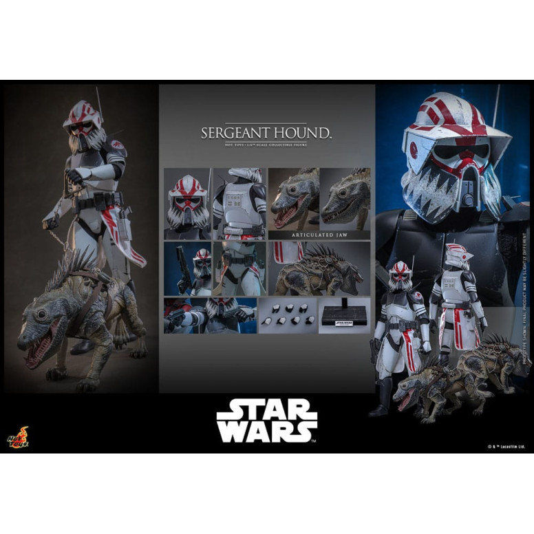 Hot Toys Star Wars - Sergente Hound - The Clone Wars 1/6