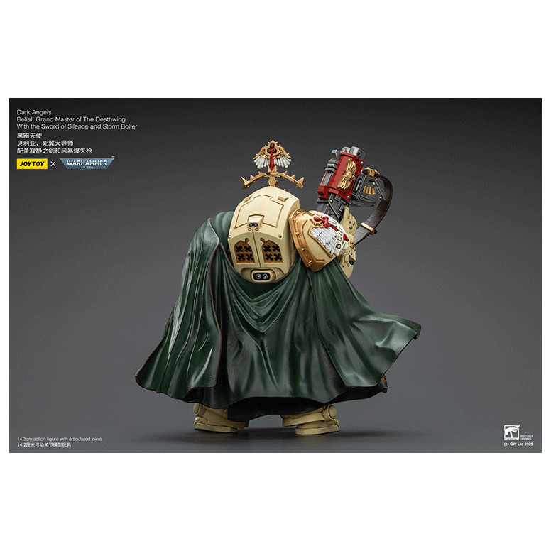 JoyToy Space Marines - Dark Angels - Belial, Gran Maestro dei Deathwing con la Spada del Silenzio e il Bolter Temporale 1/18