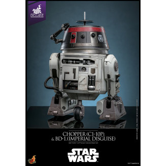 Hot Toys Star Wars - Chopper (C1-10P) e BD-1 (travestimento imperiale) - Esclusiva Hot Toys Ribelli