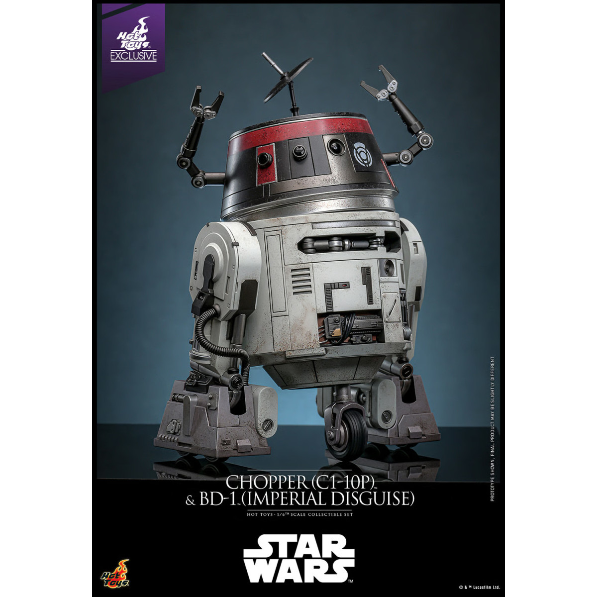 Hot Toys Star Wars - Chopper (C1-10P) e BD-1 (travestimento imperiale) - Esclusiva Hot Toys Ribelli