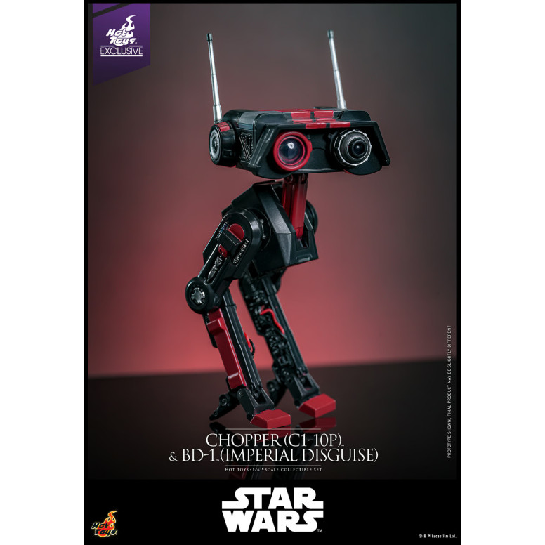 Hot Toys Star Wars - Chopper (C1-10P) e BD-1 (travestimento imperiale) - Esclusiva Hot Toys Ribelli