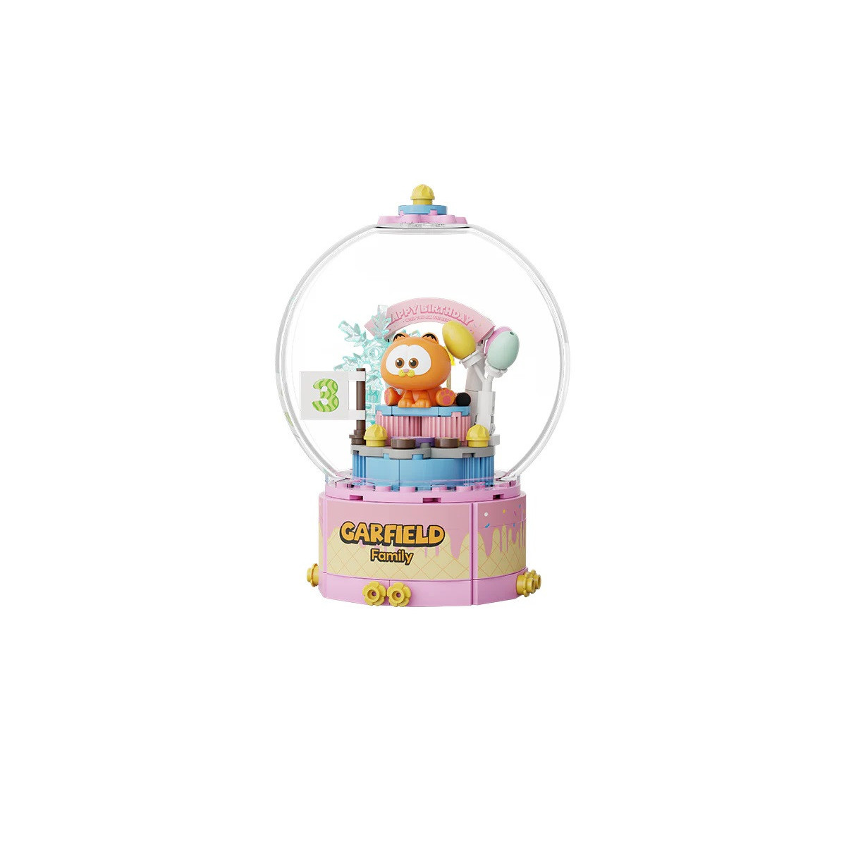 Pantasy - Garfield Serie Crystal Ball - Garfield Torta di compleanno (set da costruire)