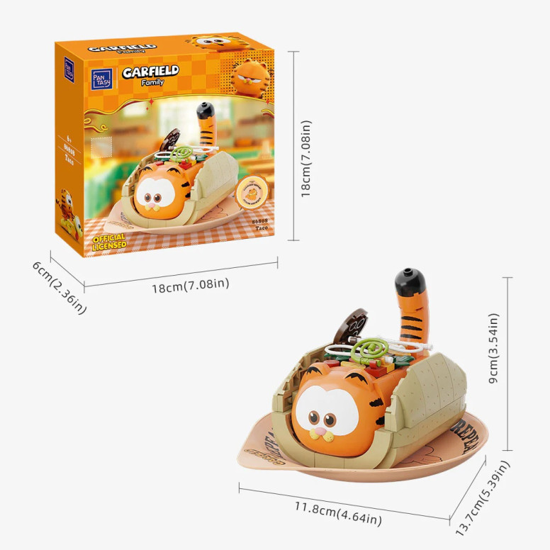 Pantasy - Garfield Serie Foodie - Garfield Taco (set da costruire)