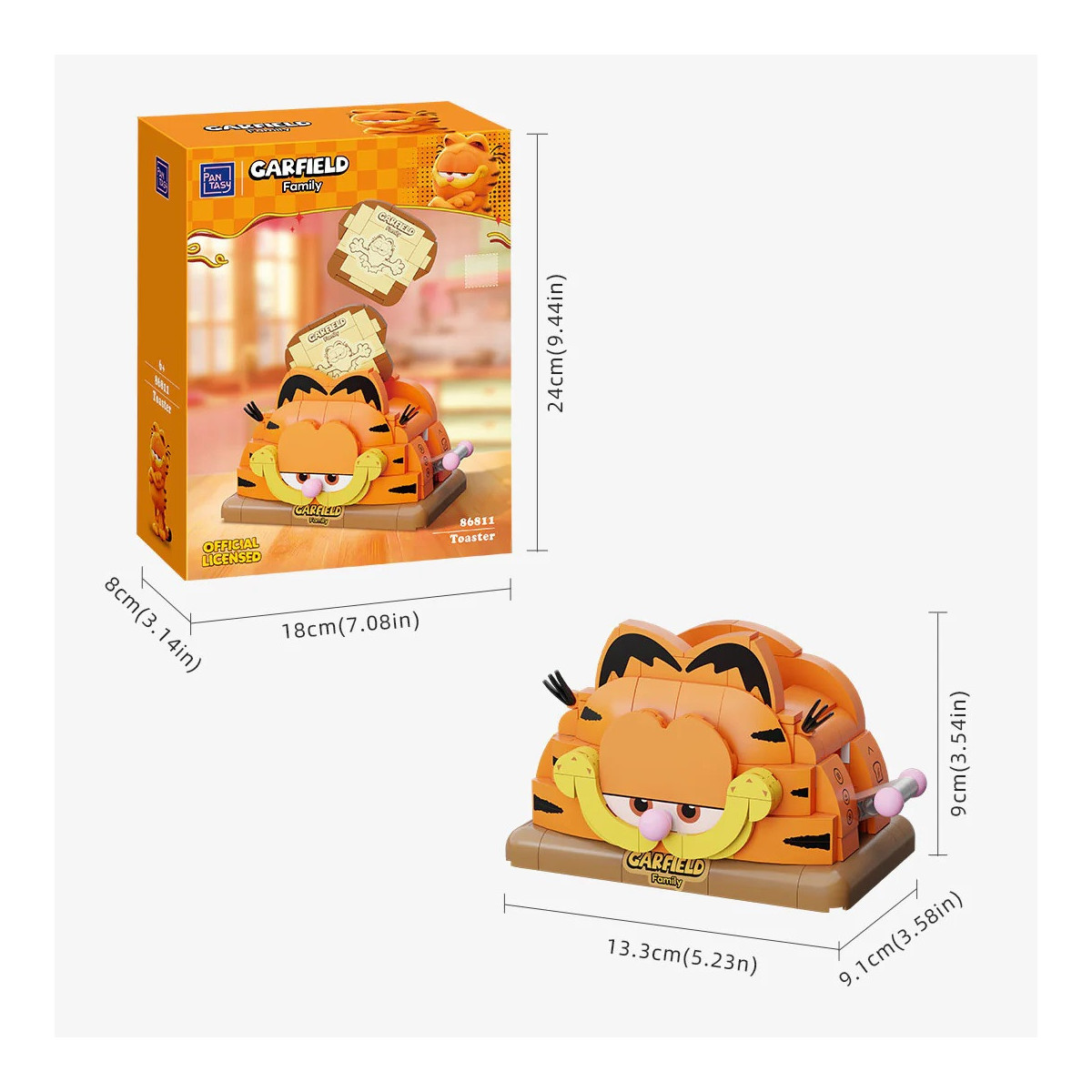 Pantasy - Garfield Serie Macchine Fantastiche - Garfield Tostapane (set da costruzione)