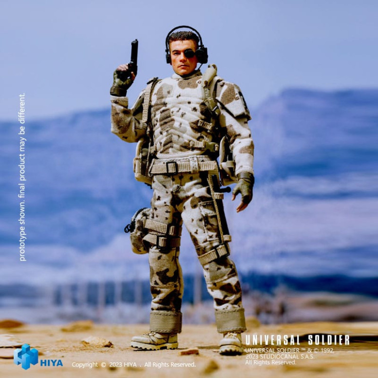 HIYA TOYS - Exquisite Super Series 1/12 - Figura d'azione di Andrew Scott di Universal Soldier (1992)