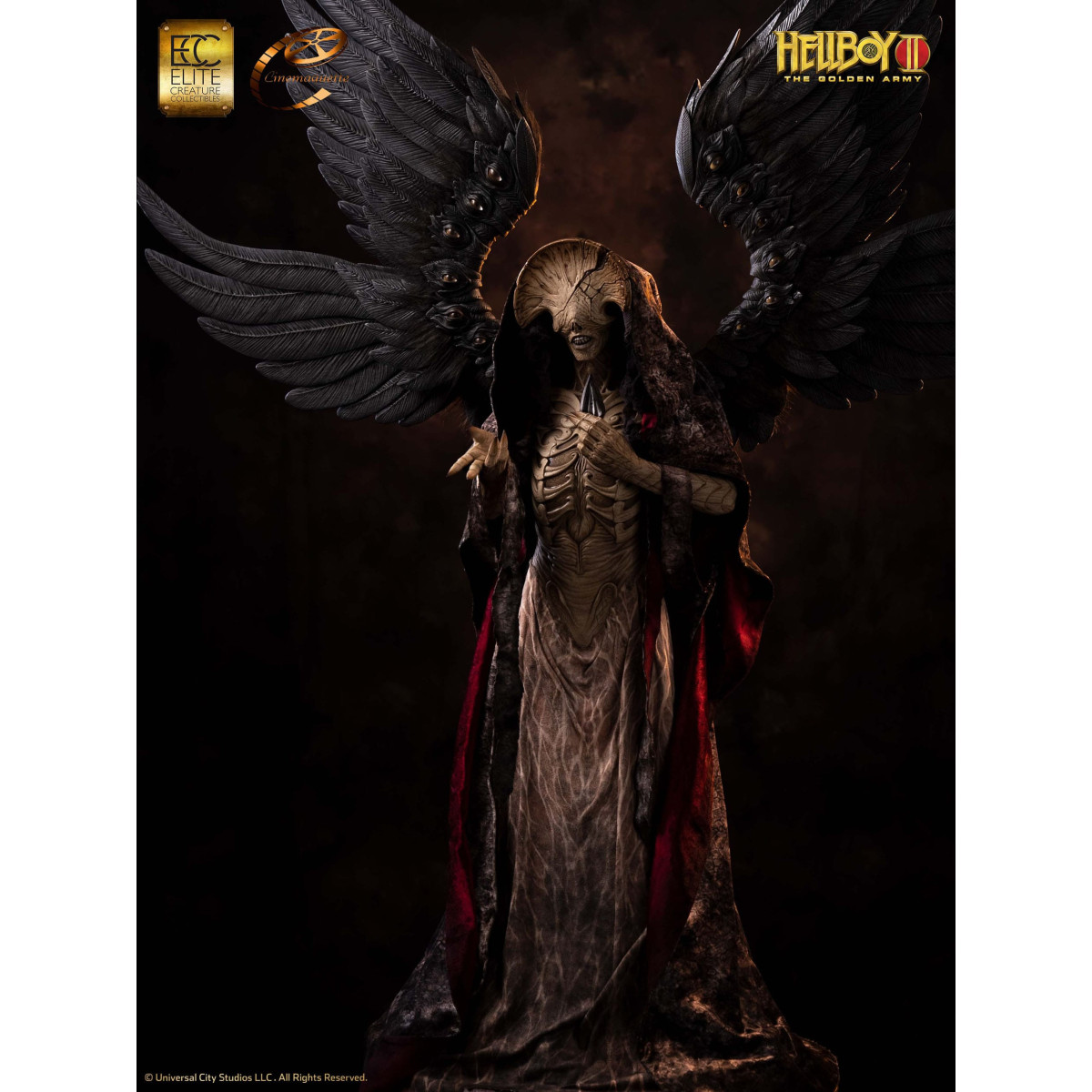 ECC Hellboy II: Le maledette Legioni d'oro statuetta Modello 1/3 Angelo della morte 136 cm