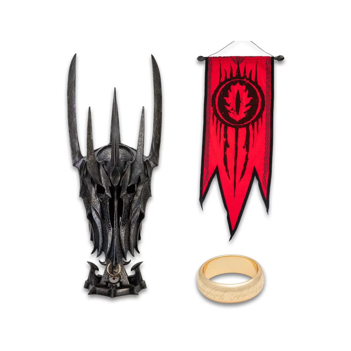 United Cutlery - Il Signore degli Anelli Replica Museum Collection 1/1 Elmo da guerra di Sauron