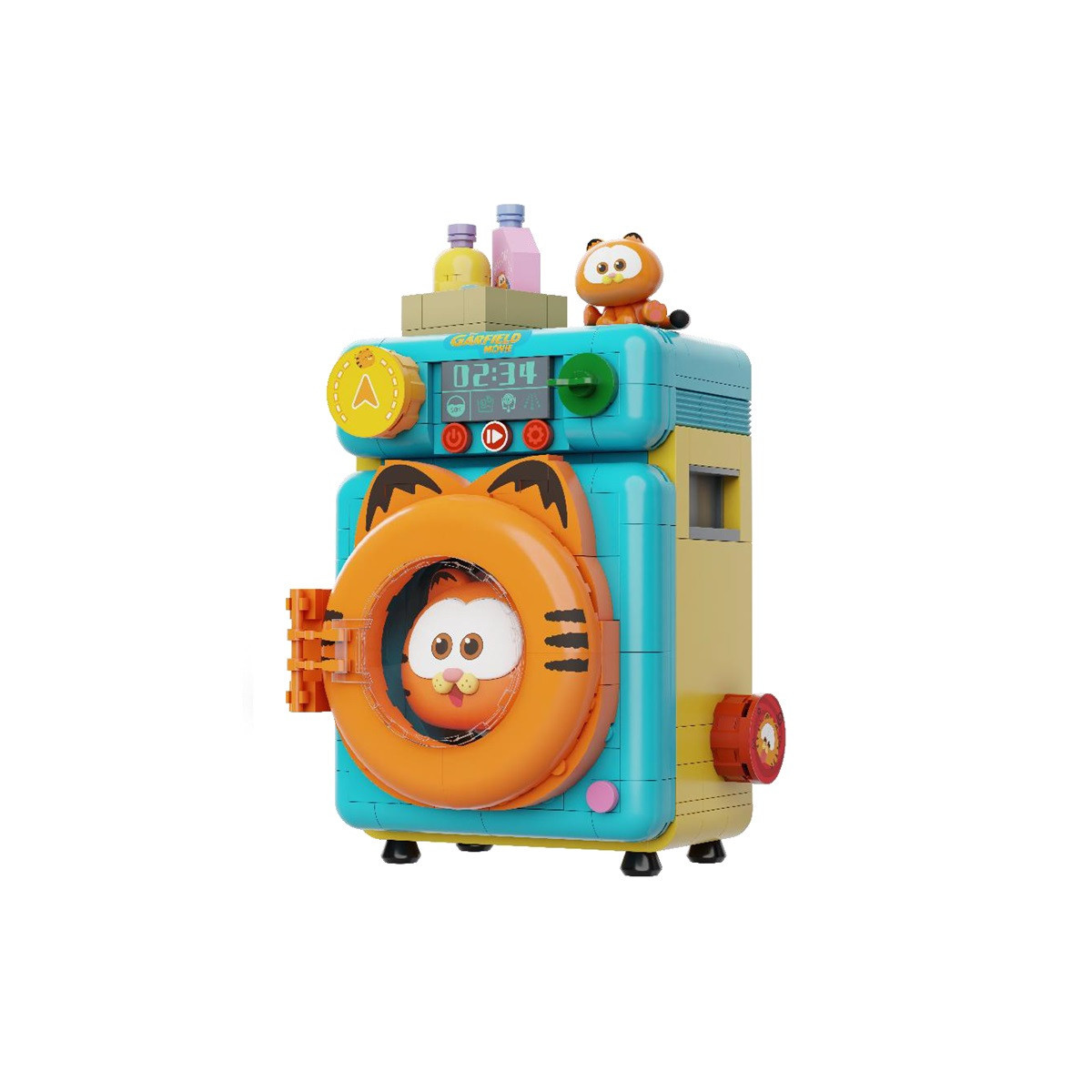 Pantasy - Garfield Serie Macchine Fantastiche - Garfield Lavatrice (set da costruire)