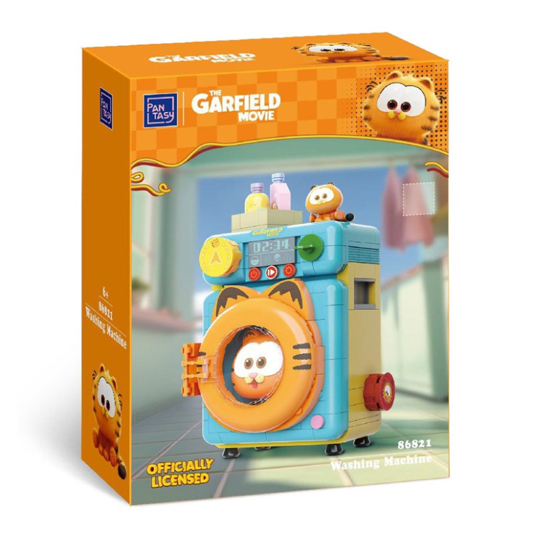 Pantasy - Garfield Serie Macchine Fantastiche - Garfield Lavatrice (set da costruire)
