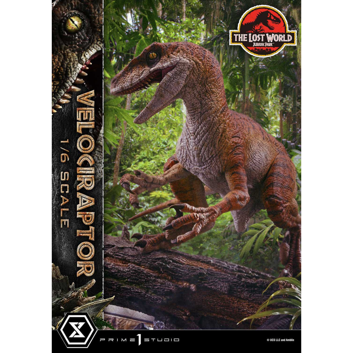 Prime 1 Studio - Jurassic Park II - statua Legacy Museum Collection 1/6 Velociraptor Versione Bonus 41 cm