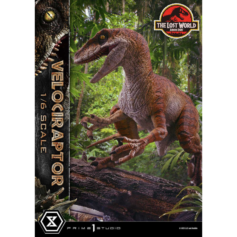 Prime 1 Studio - Jurassic Park II - statua Legacy Museum Collection 1/6 Velociraptor Versione Bonus 41 cm