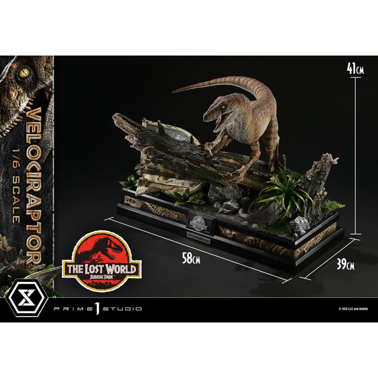 Prime 1 Studio - Jurassic Park II - statua Legacy Museum Collection 1/6 Velociraptor Versione Bonus 41 cm