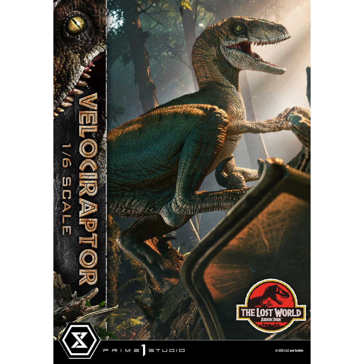 Prime 1 Studio - Jurassic Park II - statua Legacy Museum Collection 1/6 Velociraptor Versione Bonus 41 cm
