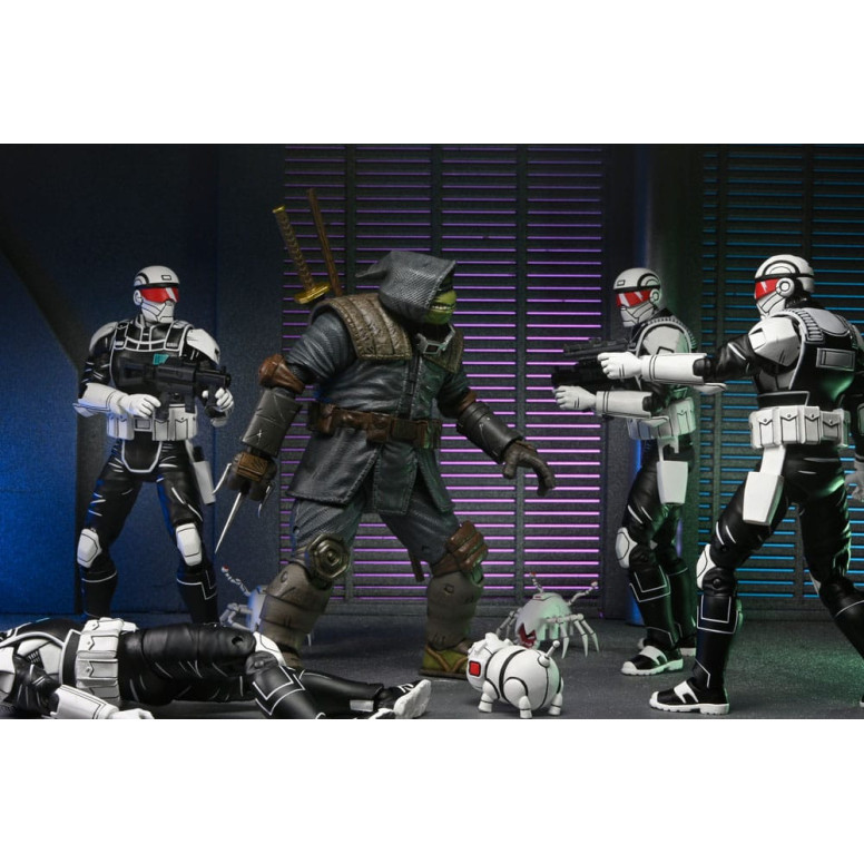 NECA - IDW Comics - Synja Commando con Mousers - L'ultimo Ronin - TMNT