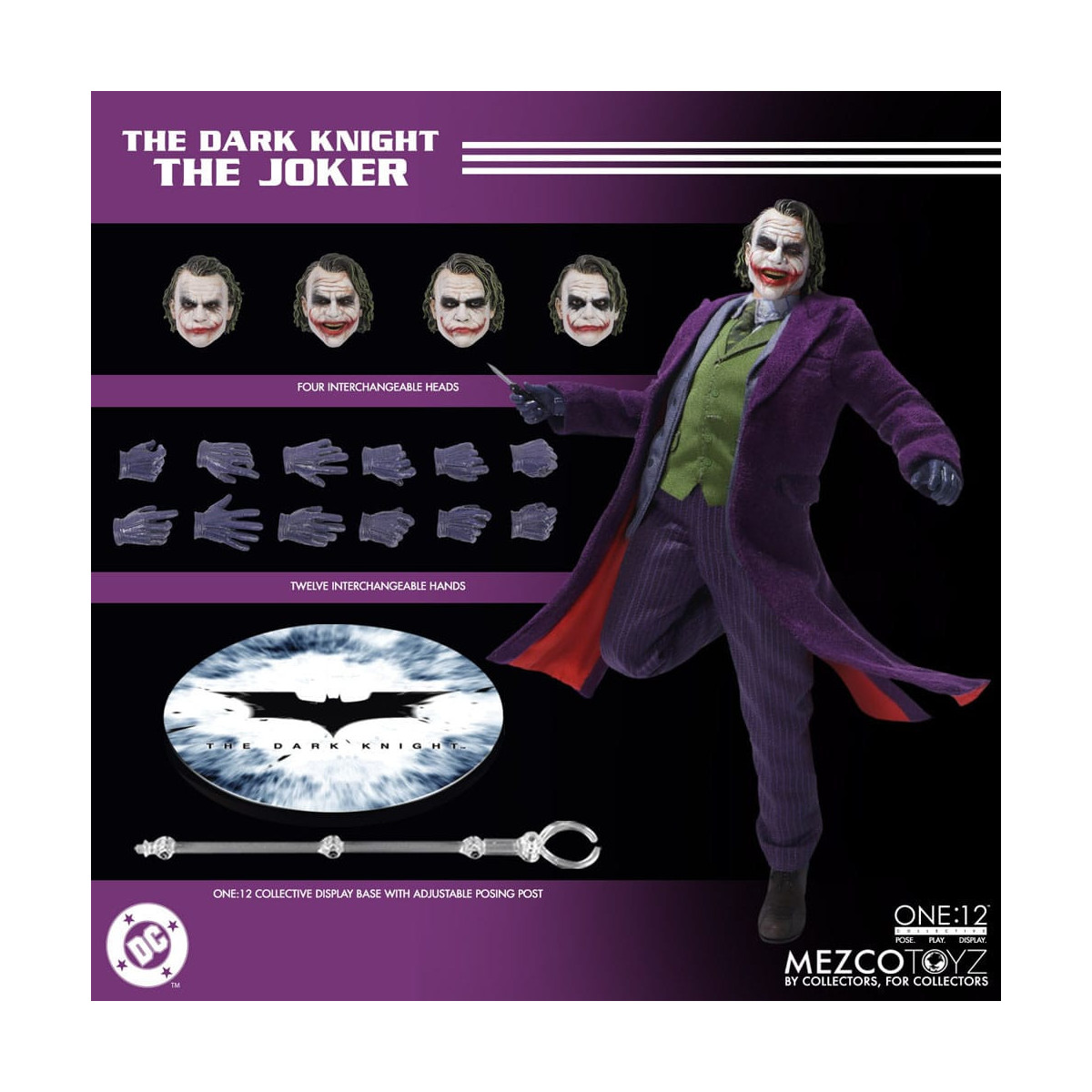 Mezco One 12 - Batman Il Cavaliere Oscuro - Il Joker - DC Comics