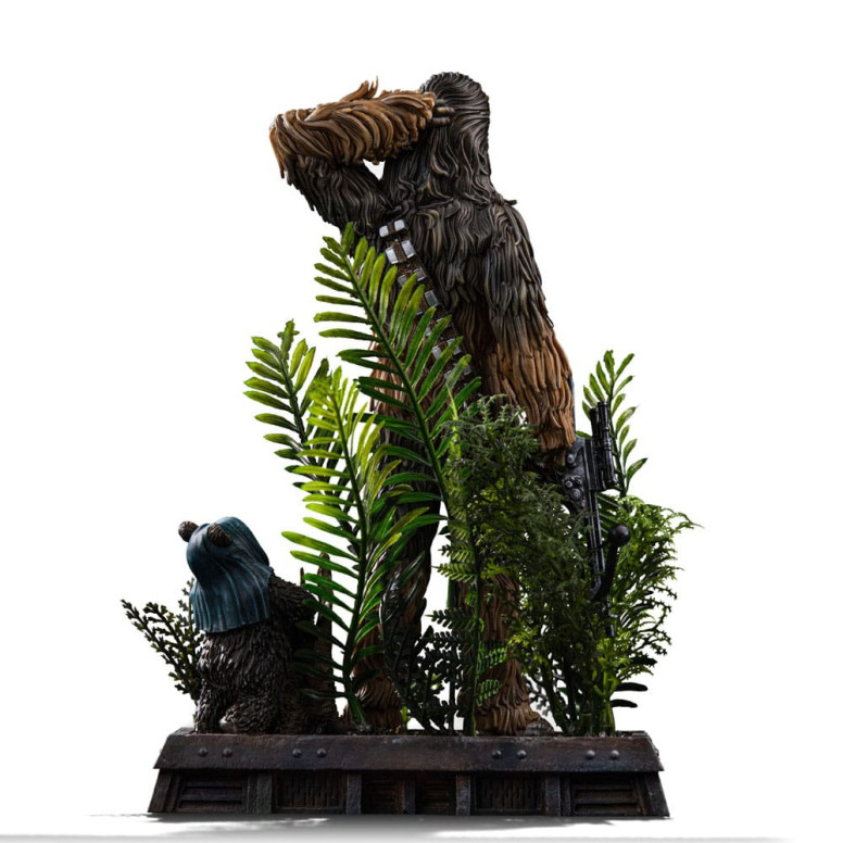 Iron Studios Star Wars - Chewbacca e Tokkat Art Scale 1/10 - Il ritorno dello Jedi