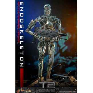 Hot Toys - Terminator 2: Il Giorno del Giudizio MMS 1/6 - Endoscheletro (Versione danneggiata dalla battaglia) Die cast MMS840D7