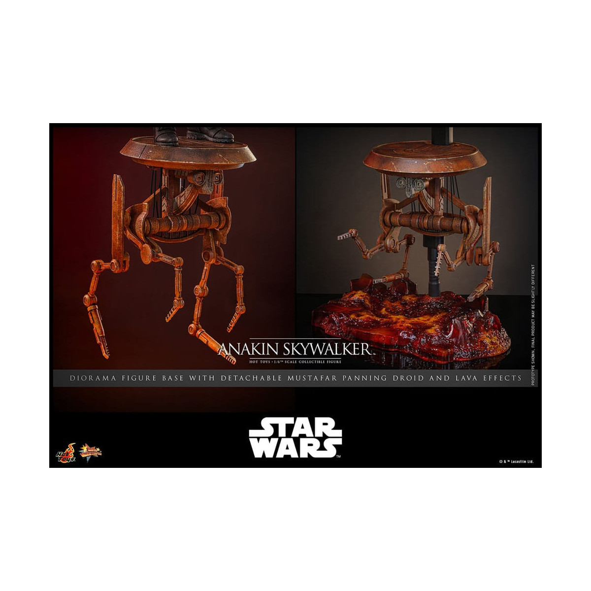 Hot toys Star Wars: Anakin Skywalker MMS839 1/6 - Episodio III: La vendetta dei Sith