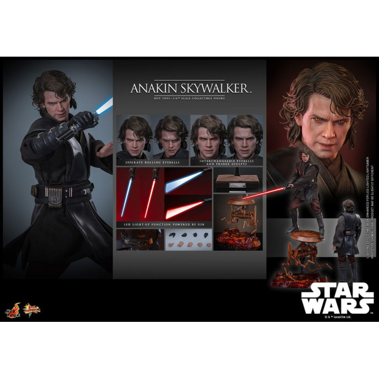 Hot toys Star Wars: Anakin Skywalker MMS839 1/6 - Episodio III: La vendetta dei Sith