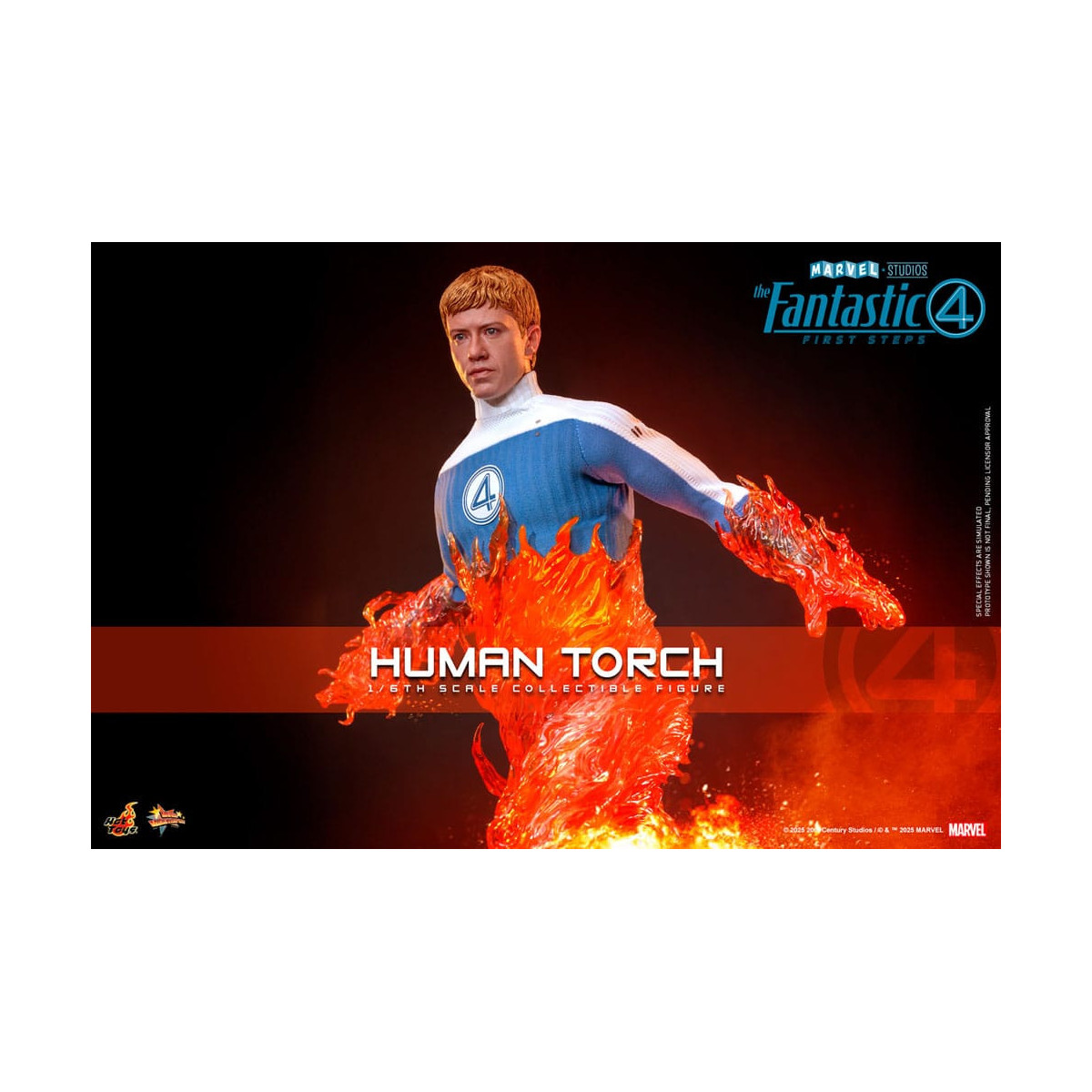 Hot Toys Marvel - Fantastici Quattro: Primi Passi - Torcia Umana MMS 1/6 - Johnny Storm