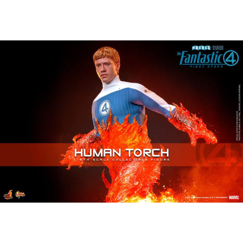 Hot Toys Marvel - Fantastici Quattro: Primi Passi - Torcia Umana MMS 1/6 - Johnny Storm