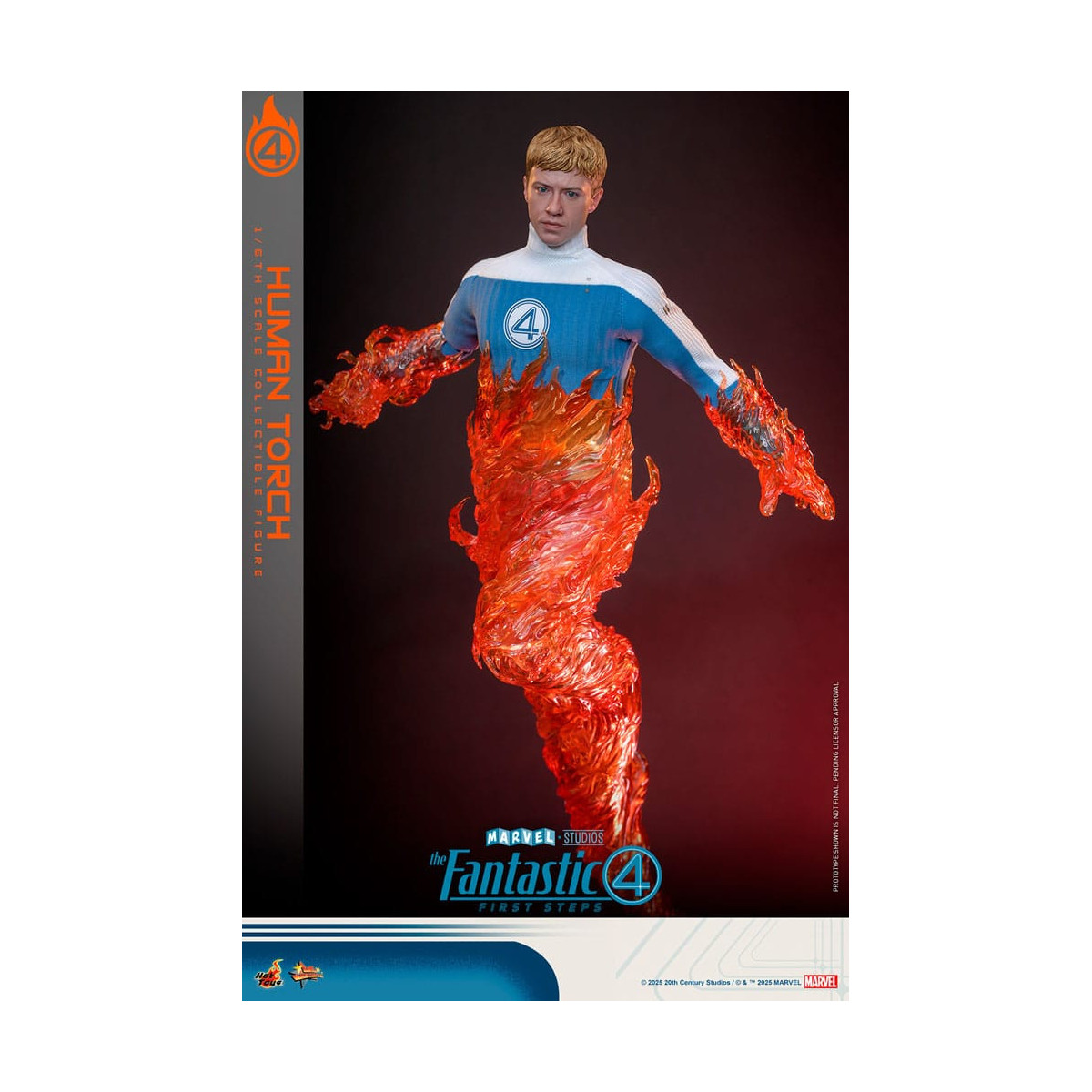 Hot Toys Marvel - Fantastici Quattro: Primi Passi - Torcia Umana MMS 1/6 - Johnny Storm