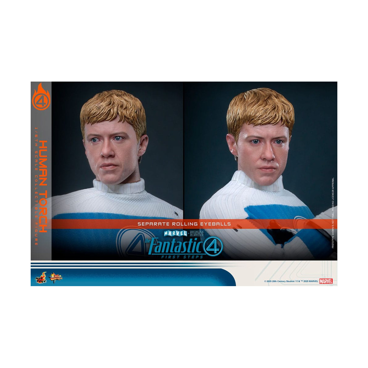 Hot Toys Marvel - Fantastici Quattro: Primi Passi - Torcia Umana MMS 1/6 - Johnny Storm