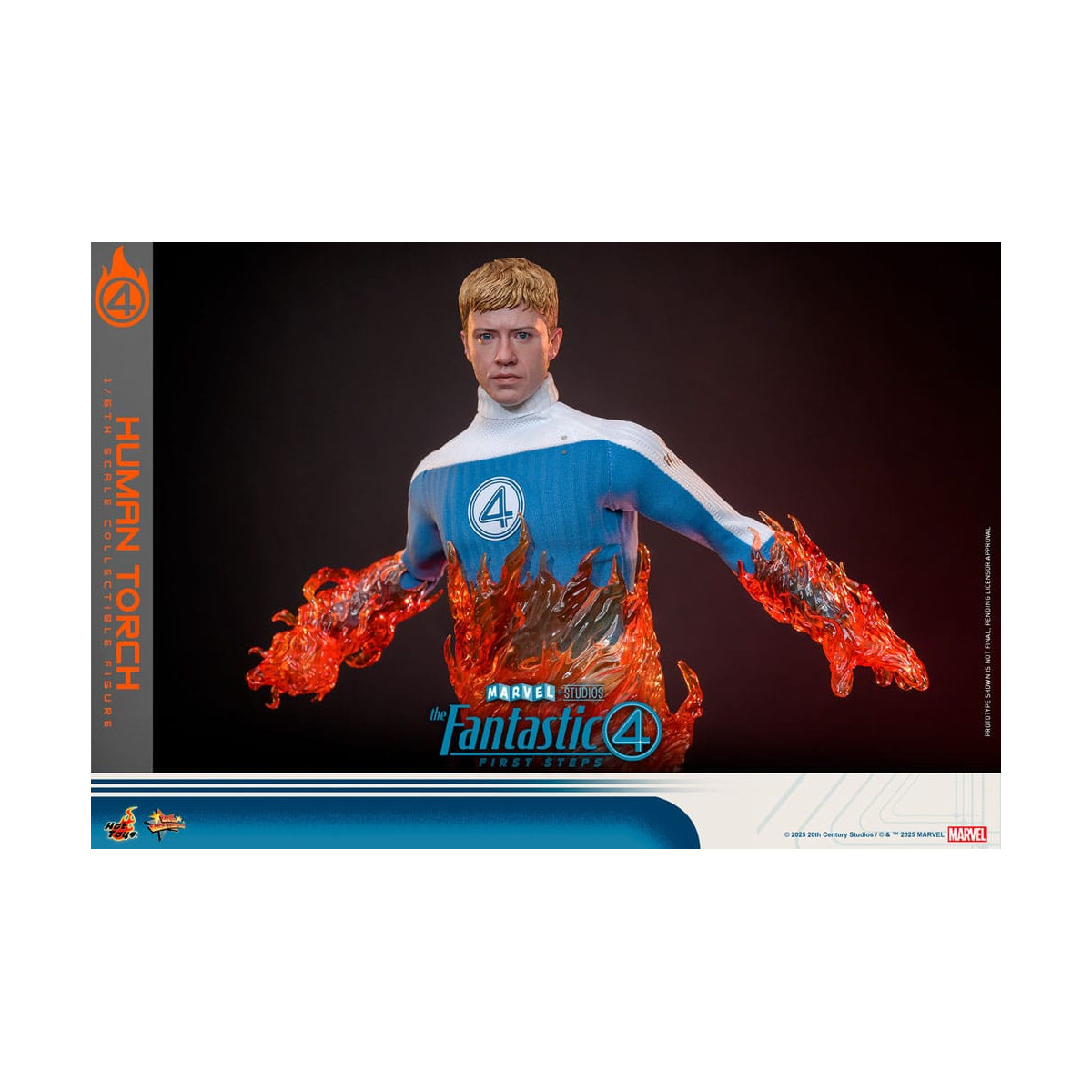 Hot Toys Marvel - Fantastici Quattro: Primi Passi - Torcia Umana MMS 1/6 - Johnny Storm
