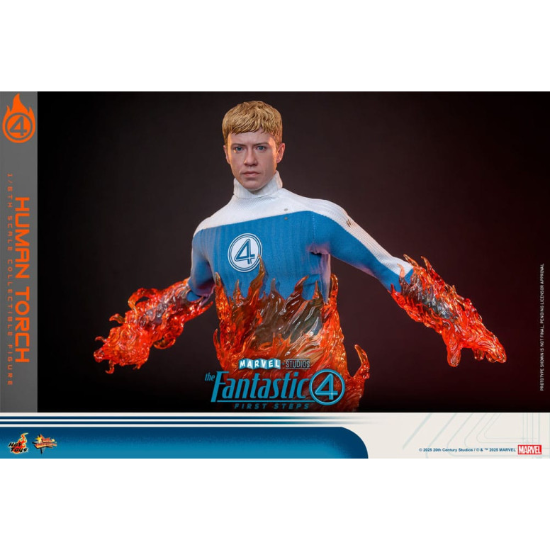 Hot Toys Marvel - Fantastici Quattro: Primi Passi - Torcia Umana MMS 1/6 - Johnny Storm