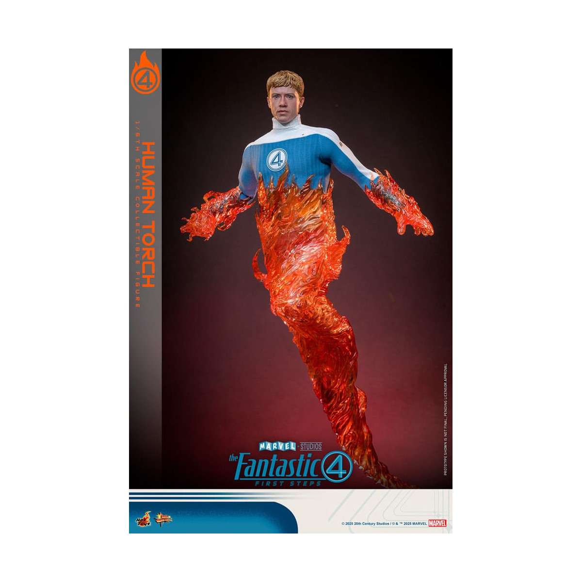 Hot Toys Marvel - Fantastici Quattro: Primi Passi - Torcia Umana MMS 1/6 - Johnny Storm