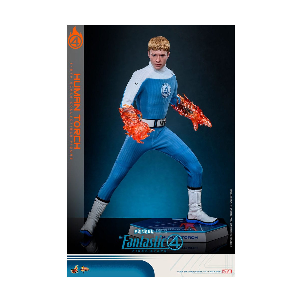 Hot Toys Marvel - Fantastici Quattro: Primi Passi - Torcia Umana MMS 1/6 - Johnny Storm