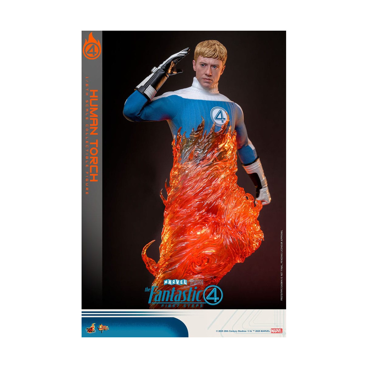 Hot Toys Marvel - Fantastici Quattro: Primi Passi - Torcia Umana MMS 1/6 - Johnny Storm