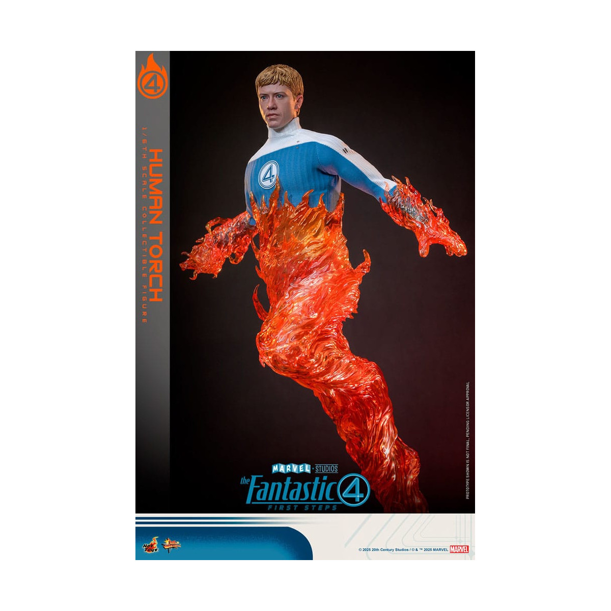 Hot Toys Marvel - Fantastici Quattro: Primi Passi - Torcia Umana MMS 1/6 - Johnny Storm