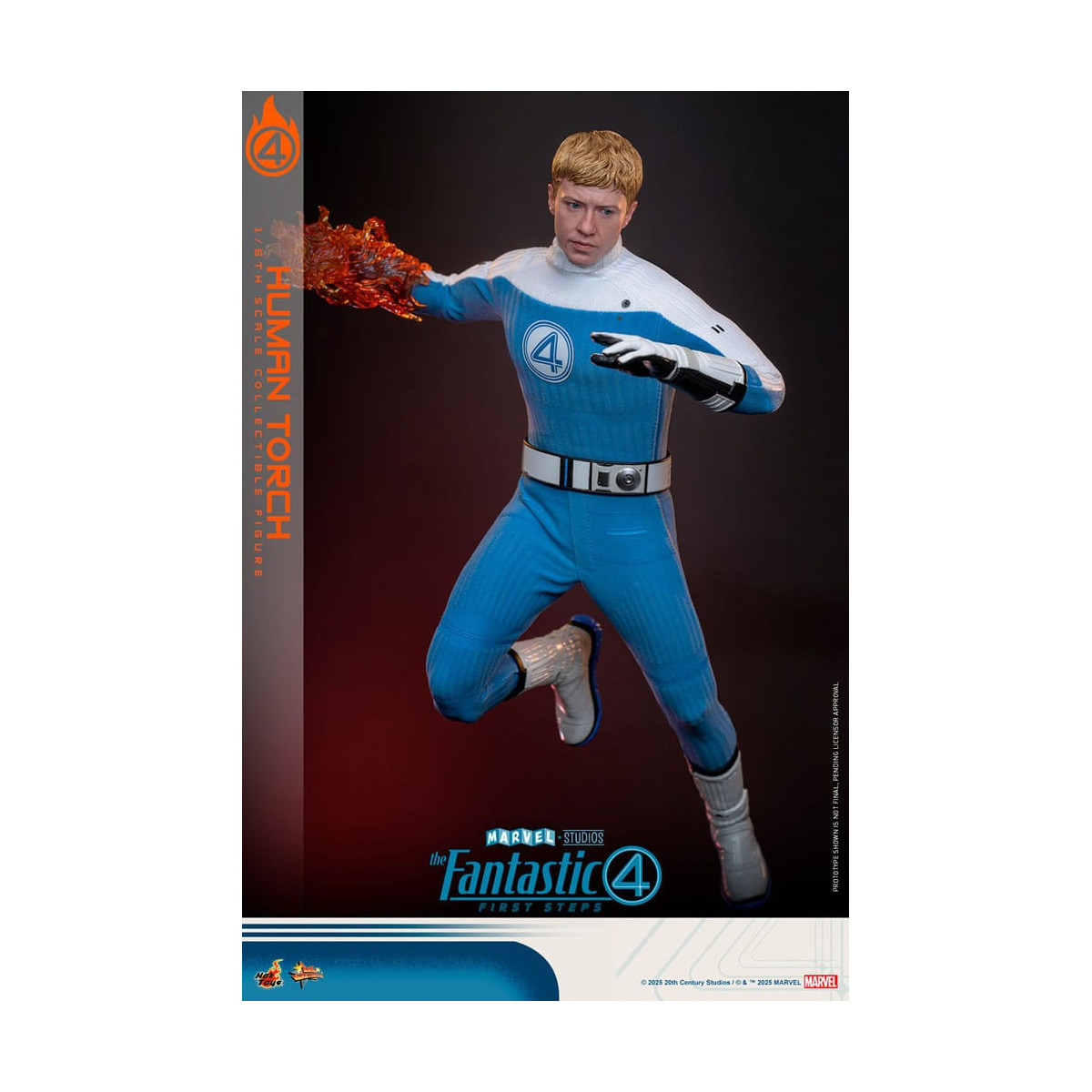 Hot Toys Marvel - Fantastici Quattro: Primi Passi - Torcia Umana MMS 1/6 - Johnny Storm