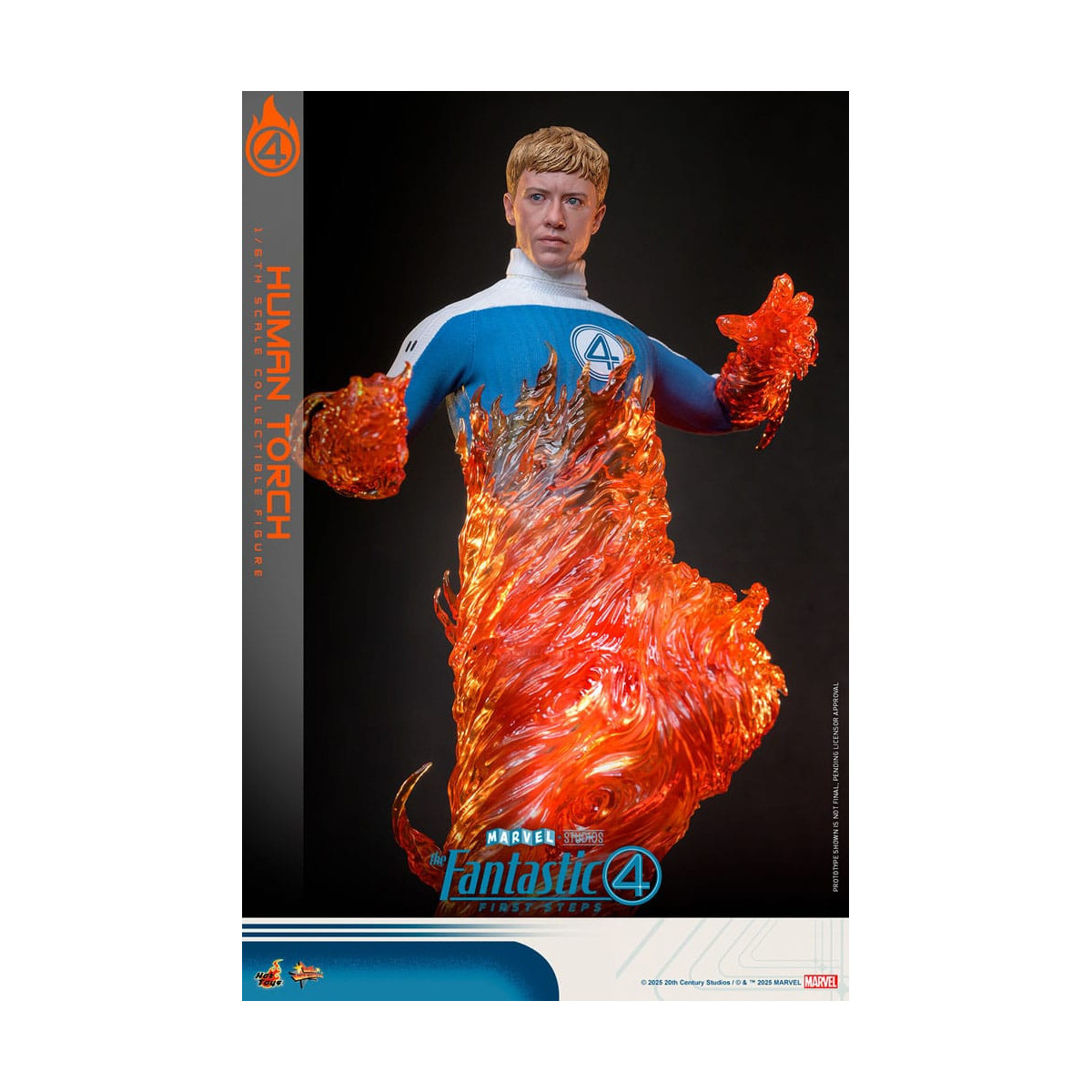 Hot Toys Marvel - Fantastici Quattro: Primi Passi - Torcia Umana MMS 1/6 - Johnny Storm
