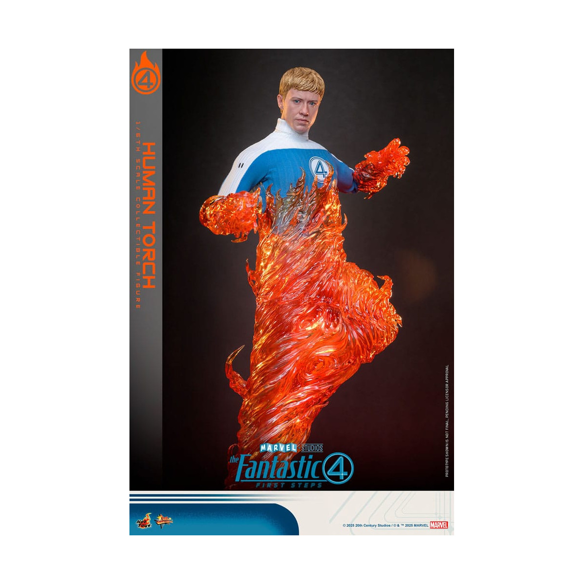 Hot Toys Marvel - Fantastici Quattro: Primi Passi - Torcia Umana MMS 1/6 - Johnny Storm