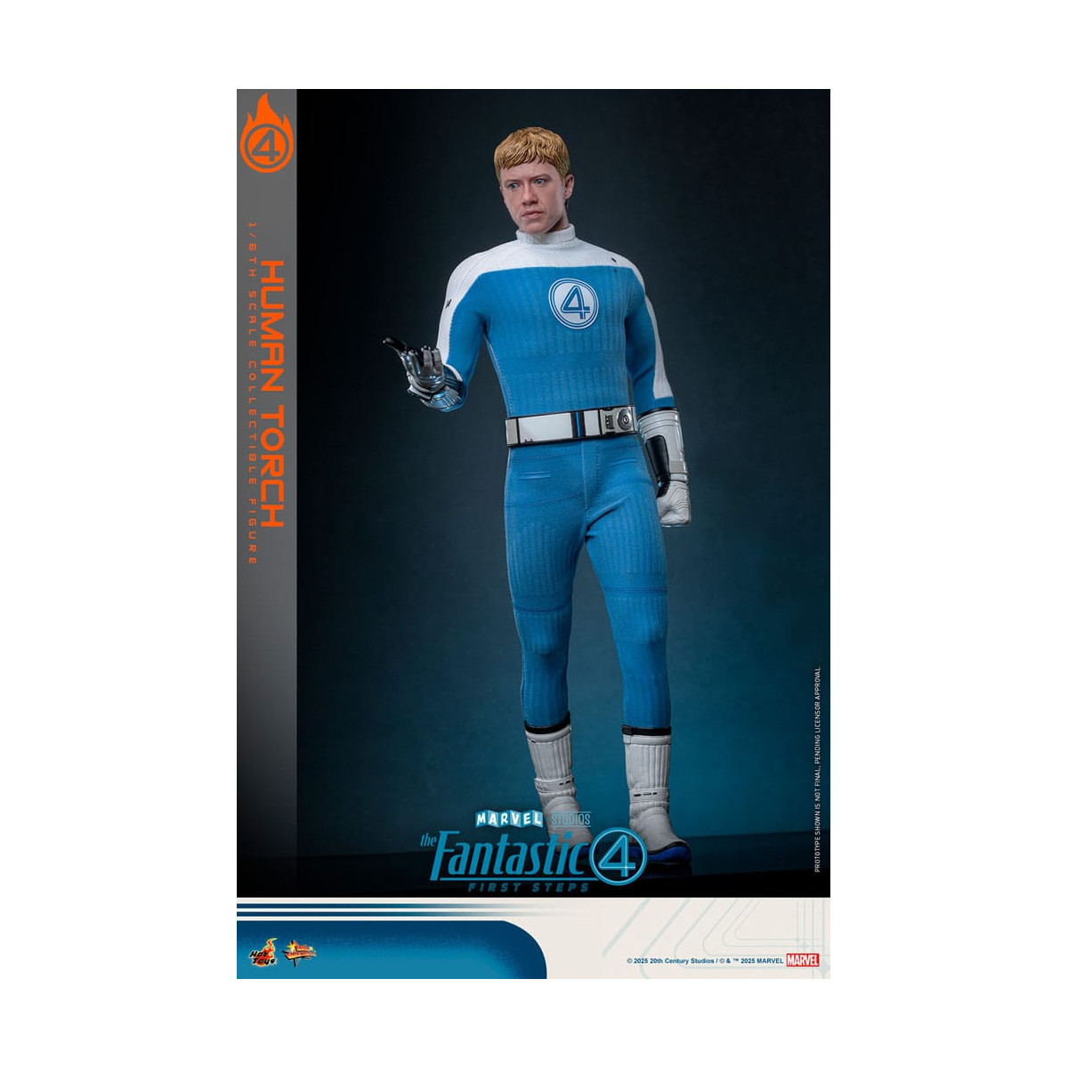 Hot Toys Marvel - Fantastici Quattro: Primi Passi - Torcia Umana MMS 1/6 - Johnny Storm