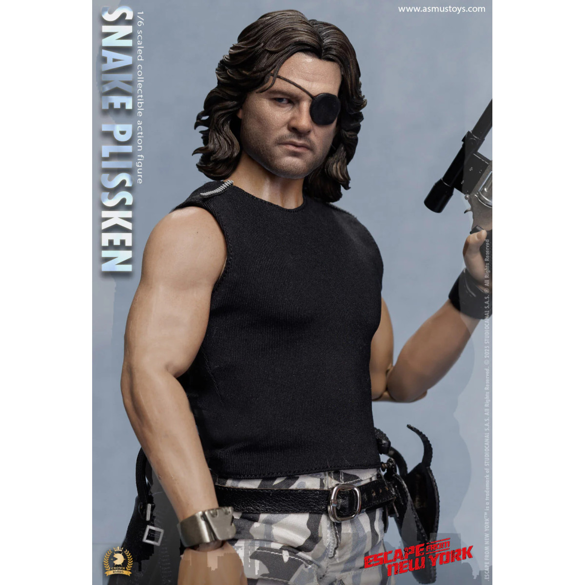 Asmus Toys - Snake Plissken Capelli scolpiti 1/6 - Fuga da NY