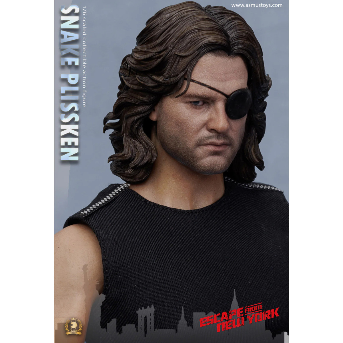 Asmus Toys - Snake Plissken Capelli scolpiti 1/6 - Fuga da NY