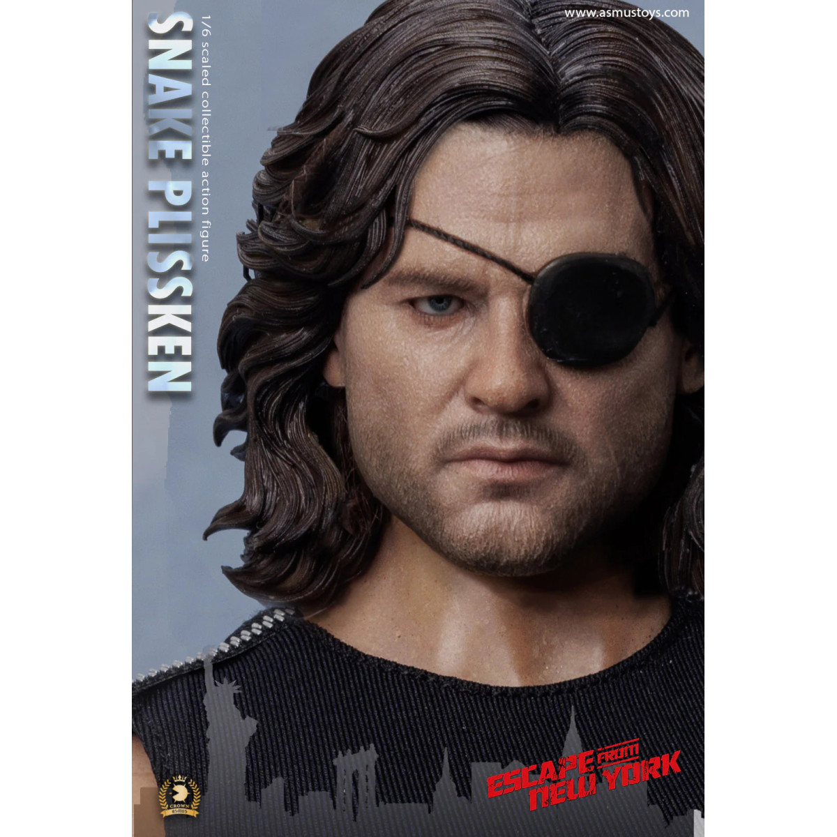 Asmus Toys - Snake Plissken Capelli scolpiti 1/6 - Fuga da NY