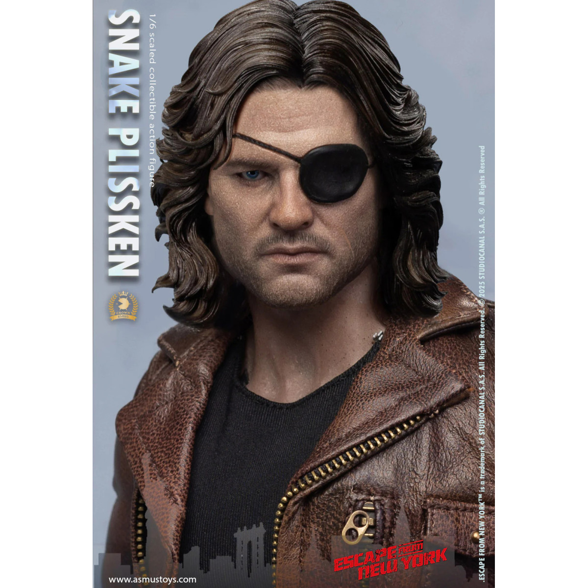 Asmus Toys - Snake Plissken Capelli scolpiti 1/6 - Fuga da NY
