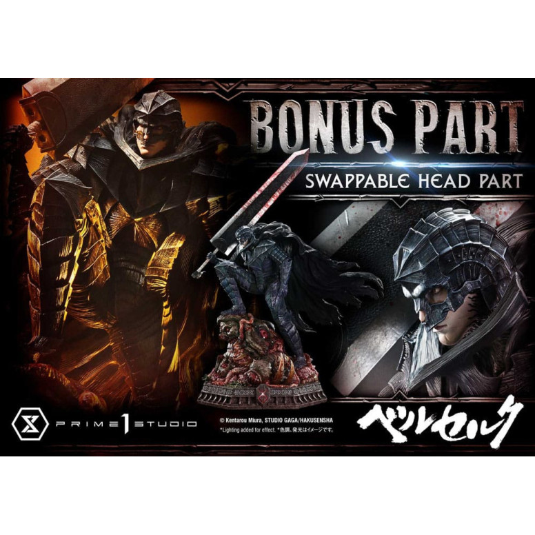 Prime 1 Studio Berserk - Armatura Berserker di Guts (Grunbeld vs. Guts) Versione Deluxe Bonus 1/4 Ultimate Premium Masterline