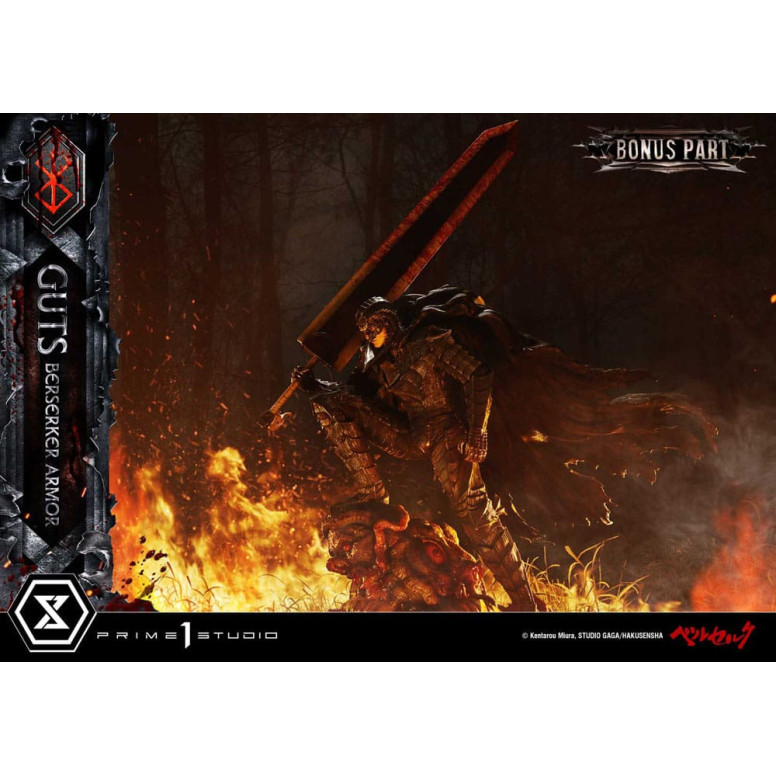 Prime 1 Studio Berserk - Armatura Berserker di Guts (Grunbeld vs. Guts) Versione Deluxe Bonus 1/4 Ultimate Premium Masterline