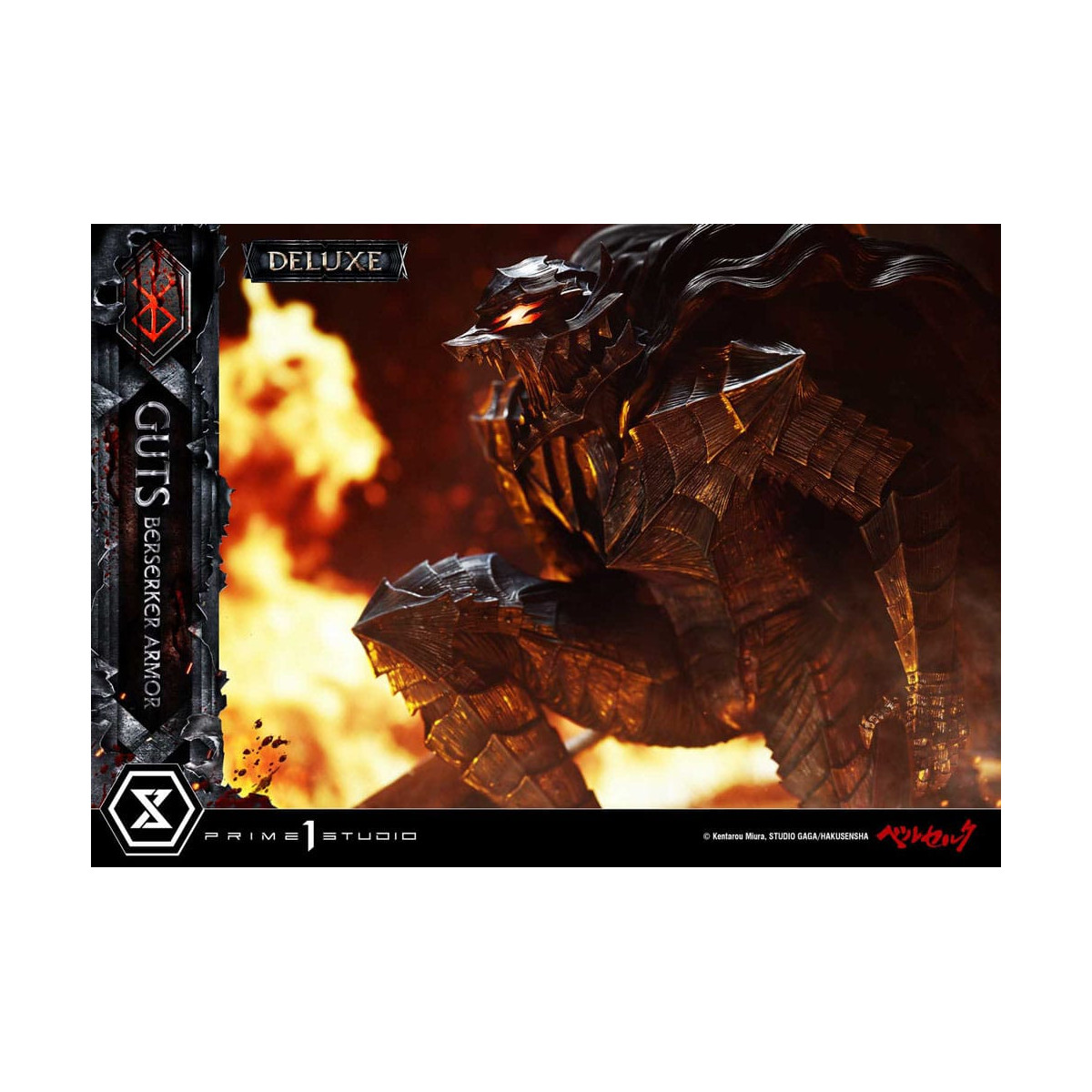 Prime 1 Studio Berserk - Armatura Berserker di Guts (Grunbeld vs. Guts) Versione Deluxe Bonus 1/4 Ultimate Premium Masterline