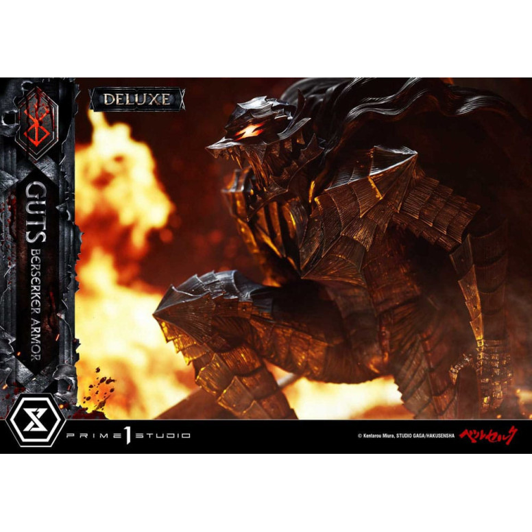 Prime 1 Studio Berserk - Armatura Berserker di Guts (Grunbeld vs. Guts) Versione Deluxe Bonus 1/4 Ultimate Premium Masterline